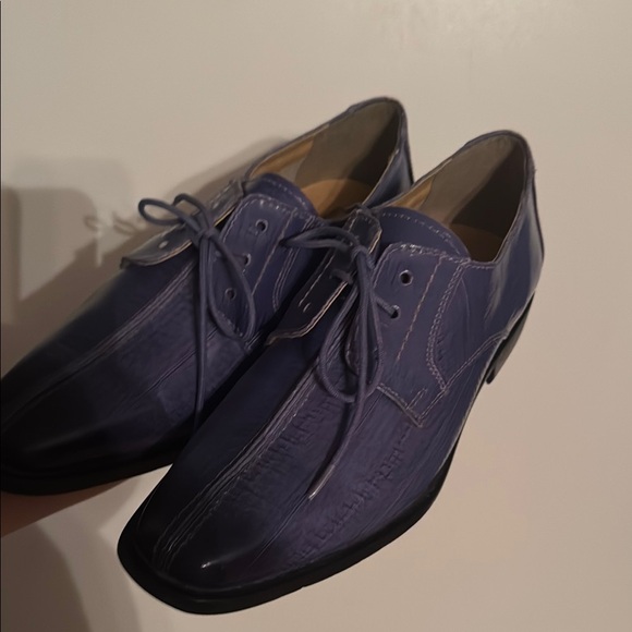 Liberty Zeno Purple Oxfords Classic Design Suede Finish - Picture 1 of 10